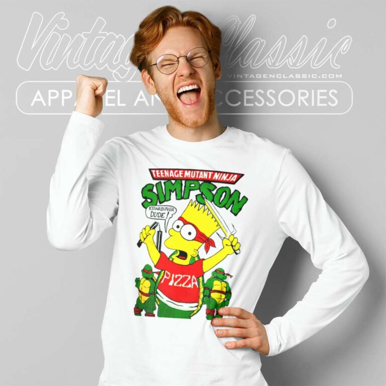 Bart Simpson Ninja Turtles Long Sleeve Tee Bart Simpson Ninja Turtles Long Sleeve Tee