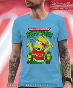 Bart Simpson Ninja Turtles T Shirt