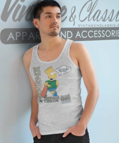 Bart Simpson Notre Dame Tank Top Racerback