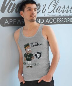 Bart Simpson Oakland Los Angeles Raiders Tank Top Racerback