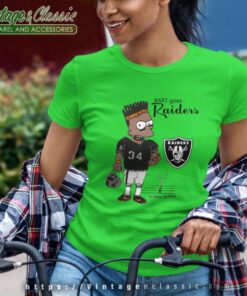 Bart Simpson Oakland Los Angeles Raiders Women TShirt