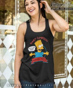 Bart Simpson Radical Dude Tank Top Racerback