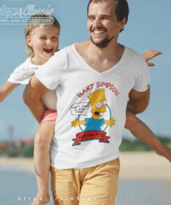 Bart Simpson Radical Dude V Neck TShirt