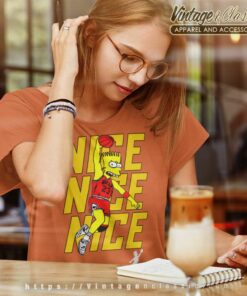 Bart Simpson Shirt Bart Air Jordan Bootleg Basketball Women TShirt