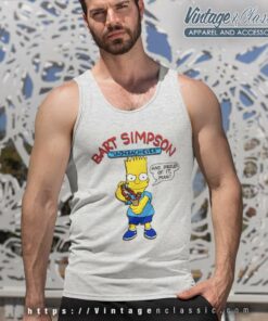 Bart Simpson Underachiever And Proud Of It Man Tank Top Racerback