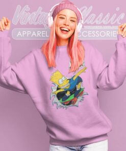 Bart Simpson Whoa Mama Skateboard Sweatshirt