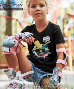 Bart Simpson Whoa Mama Skateboard Youth V Neck