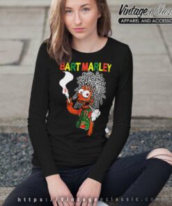 Bart Simpsons Bart Marley Long Sleeve Tee