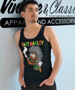 Bart Simpsons Bart Marley Tank Top Racerback