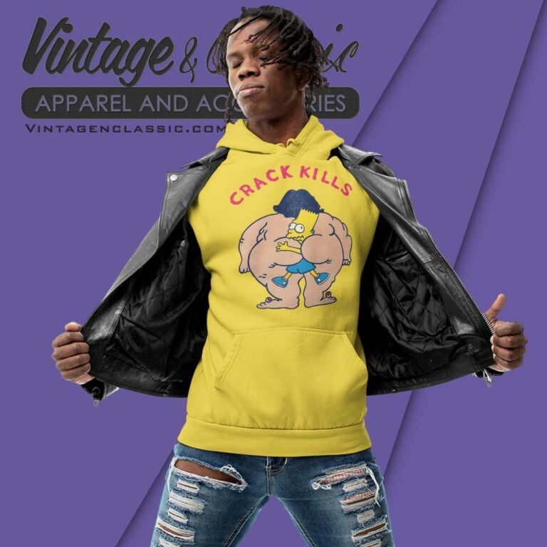 Bart Simpsons Crack Kills Hoodie Bart Simpsons Crack Kills Hoodie