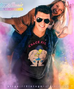 Bart Simpsons Crack Kills V Neck TShirt