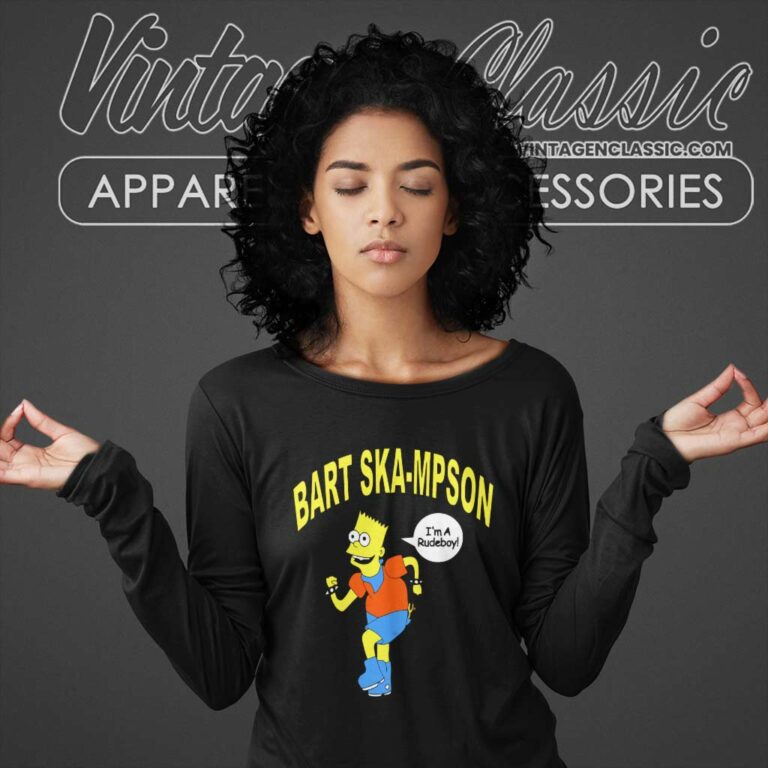 Bart Ska Mpson Im A Rudeboy Bart Simpson Long Sleeve Tee Bart Ska Mpson Im A Rudeboy Bart Simpson Long Sleeve Tee