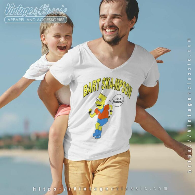 Bart Ska Mpson Im A Rudeboy Bart Simpson V Neck TShirt Bart Ska Mpson Im A Rudeboy Bart Simpson V Neck TShirt