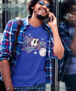 Baseball Big Eyes Lookouts Nooga V Neck TShirt