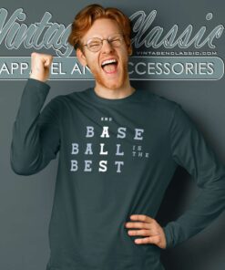 Baseball Is The Best Crossword Long Sleeve Tee