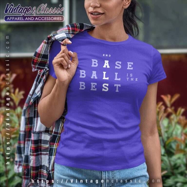 Baseball Is The Best Crossword Women TShirt Baseball Is The Best Crossword Women TShirt