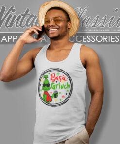 Basic Grinch Coffee Christmas Tank Top Racerback