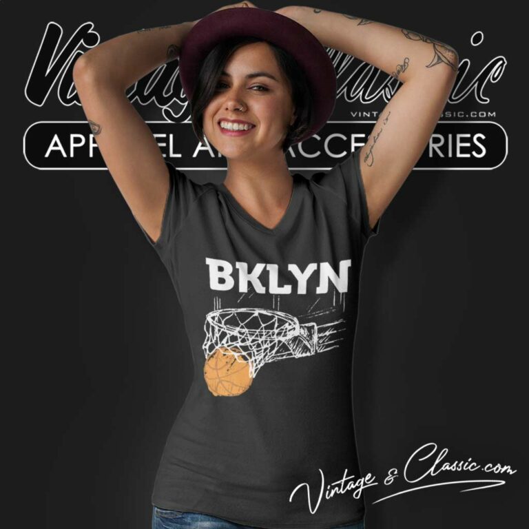 Basketball Brooklyn Net New York Nyc V Neck TShirt Basketball Brooklyn Net New York Nyc V Neck TShirt