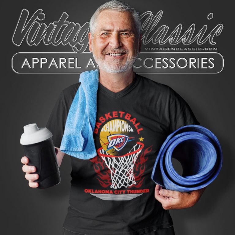 Basketball Champions Oklahoma City Thunder V Neck TShirt Basketball Champions Oklahoma City Thunder V Neck TShirt