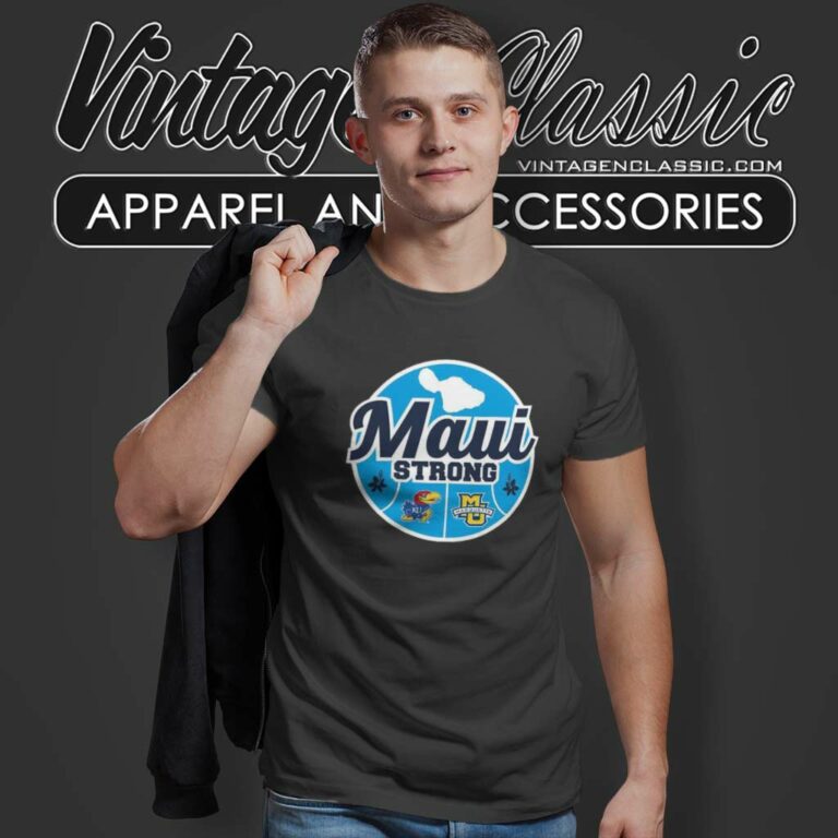 Basketball Maui Strong Shirt Kansas Vs Marquette Ncaa T Shirt Basketball Maui Strong Shirt Kansas Vs Marquette Ncaa T Shirt