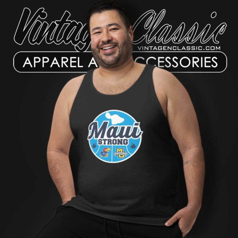 Basketball Maui Strong Shirt Kansas Vs Marquette Ncaa Tank Top Racerback Basketball Maui Strong Shirt Kansas Vs Marquette Ncaa Tank Top Racerback