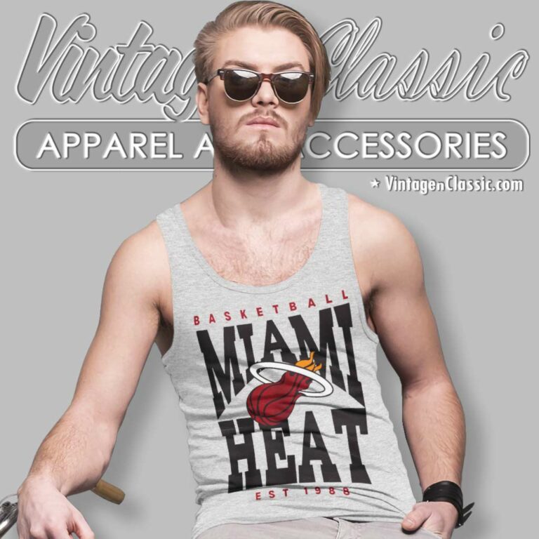 Basketball Miami Heat Est 1988 Tank Top Racerback Basketball Miami Heat Est 1988 Tank Top Racerback