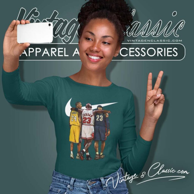 Basketball Nike Logo Kobe Bryant Jordan James Long Sleeve Tee Basketball Nike Logo Kobe Bryant Jordan James Long Sleeve Tee