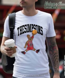Basketball The Simpsons Jordan Logo Parody Shirt 2