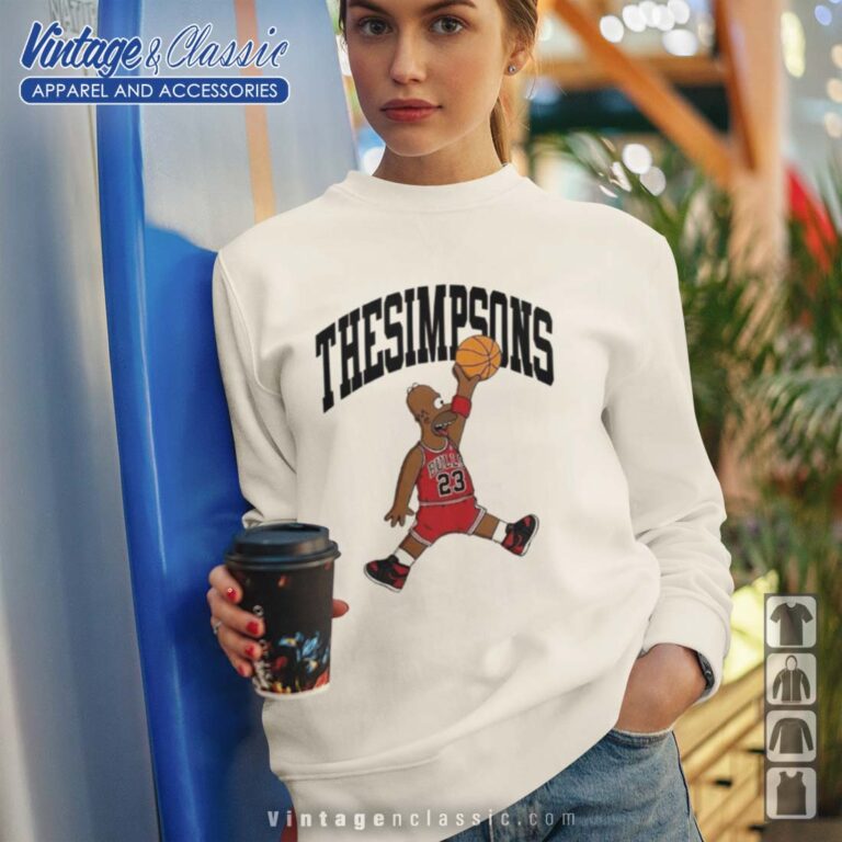Basketball The Simpsons Jordan Logo Parody Sweatshirt Basketball The Simpsons Jordan Logo Parody Sweatshirt