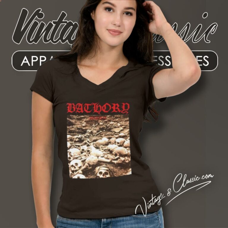 Bathory Requiem V Neck TShirt Bathory Requiem V Neck TShirt