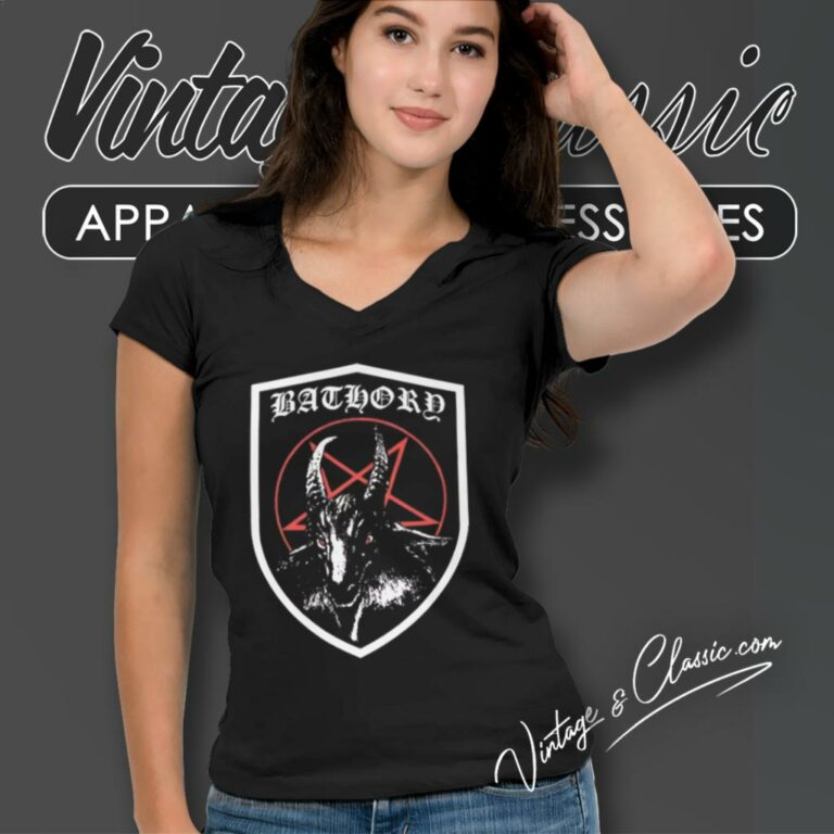 Bathory Shield V Neck TShirt Bathory Shield V Neck TShirt