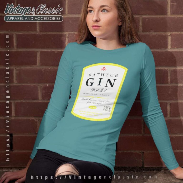 Bathtub Gin Product Of Vermont Long Sleeve Tee Bathtub Gin Product Of Vermont Long Sleeve Tee