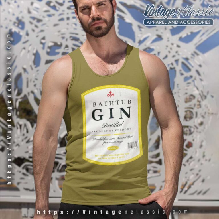 Bathtub Gin Product Of Vermont Tank Top Racerback Bathtub Gin Product Of Vermont Tank Top Racerback