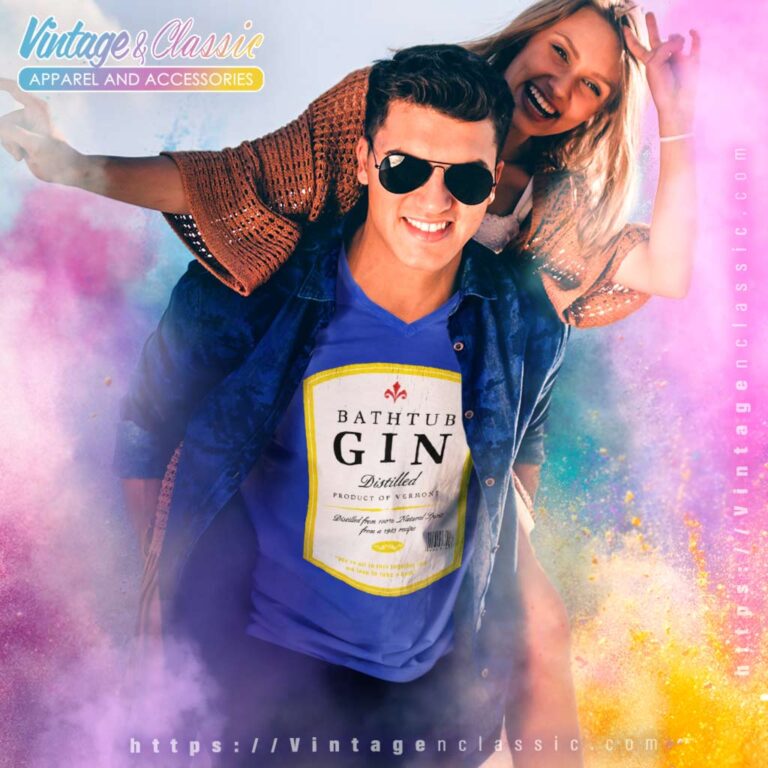 Bathtub Gin Product Of Vermont V Neck TShirt Bathtub Gin Product Of Vermont V Neck TShirt