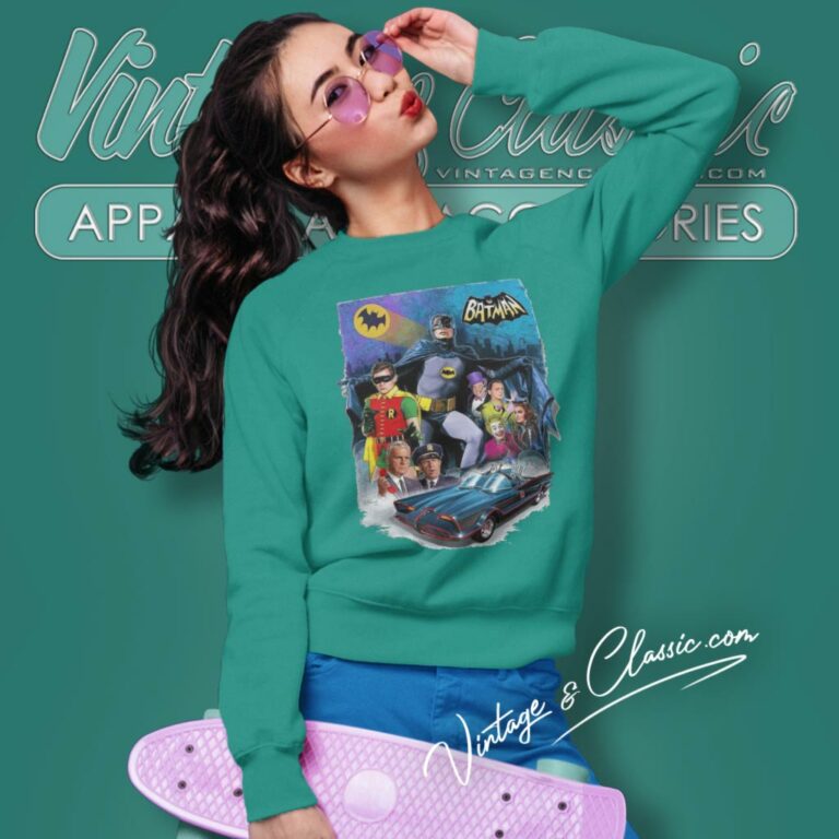 Batman 1966 Cast Design Sweatshirt Batman 1966 Cast Design Sweatshirt