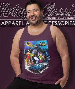Batman 1966 Cast Design Shirt 4 Batman 1966 Cast Design Tank Top Racerback