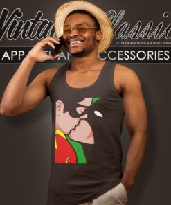 Batman And Robin Kiss Tank Top Racerback