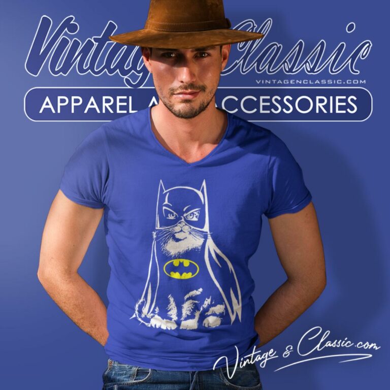 Batman Bat Cat V Neck TShirt Batman Bat Cat V Neck TShirt