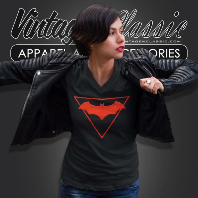 Batman Beyond Symbol V Neck TShirt Batman Beyond Symbol V Neck TShirt