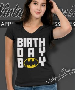 Batman Birthday Boy V Neck TShirt