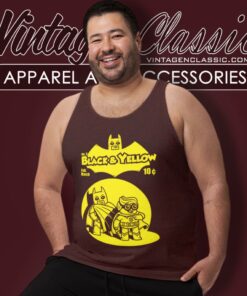 Batman Black Yellow Lego Tank Top Racerback