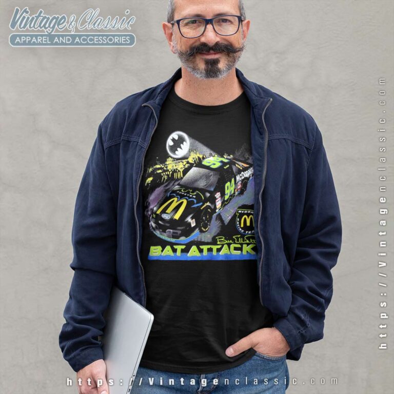 Batman Forever Nascar Bill Elliot Bat Attack Long Sleeve Tee Batman Forever Nascar Bill Elliot Bat Attack Long Sleeve Tee