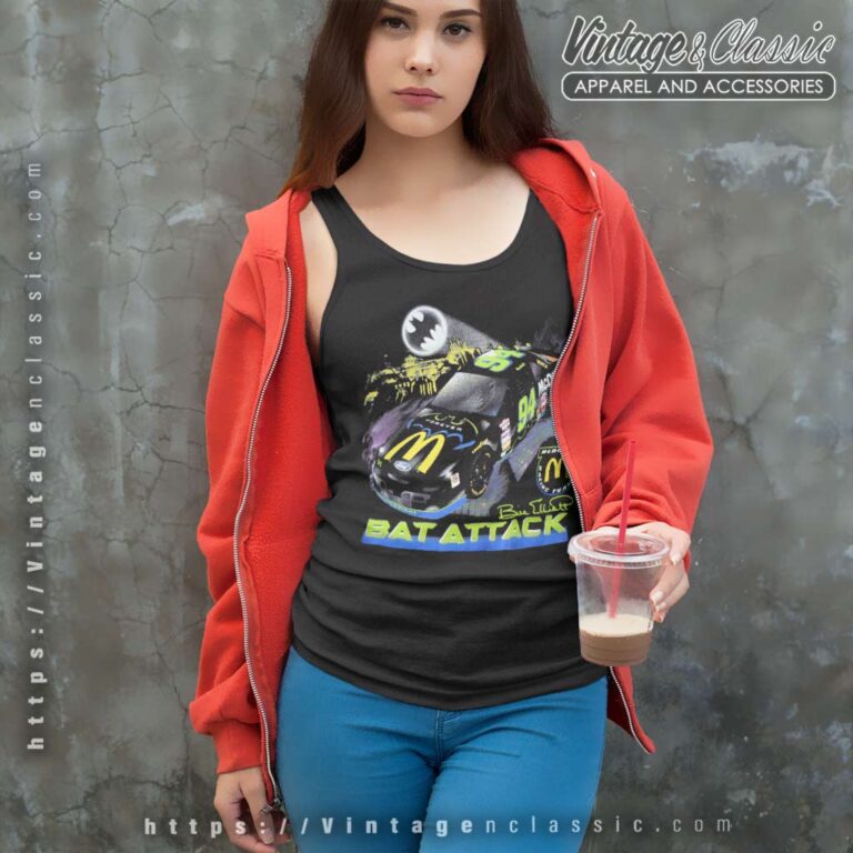 Batman Forever Nascar Bill Elliot Bat Attack Tank Top Racerback Batman Forever Nascar Bill Elliot Bat Attack Tank Top Racerback
