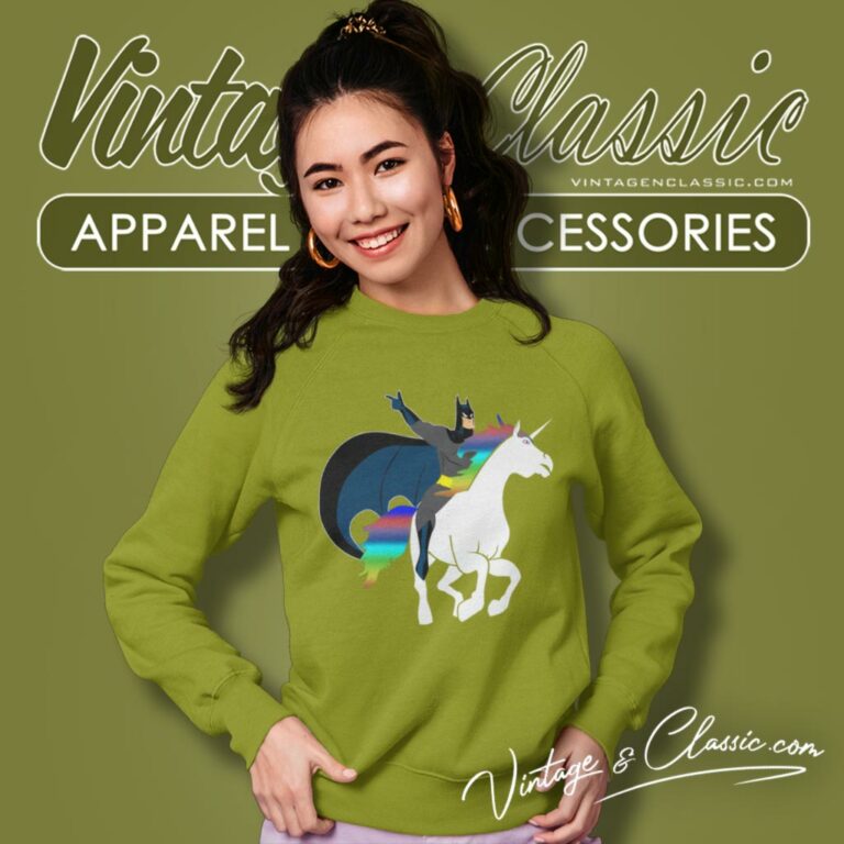 Batman Is Riding A Unicorn Sweatshirt Batman Is Riding A Unicorn Sweatshirt