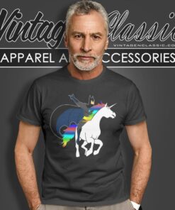 Batman Is Riding A Unicorn T Shirt