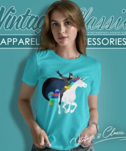 Batman Is Riding A Unicorn Women T Shirt