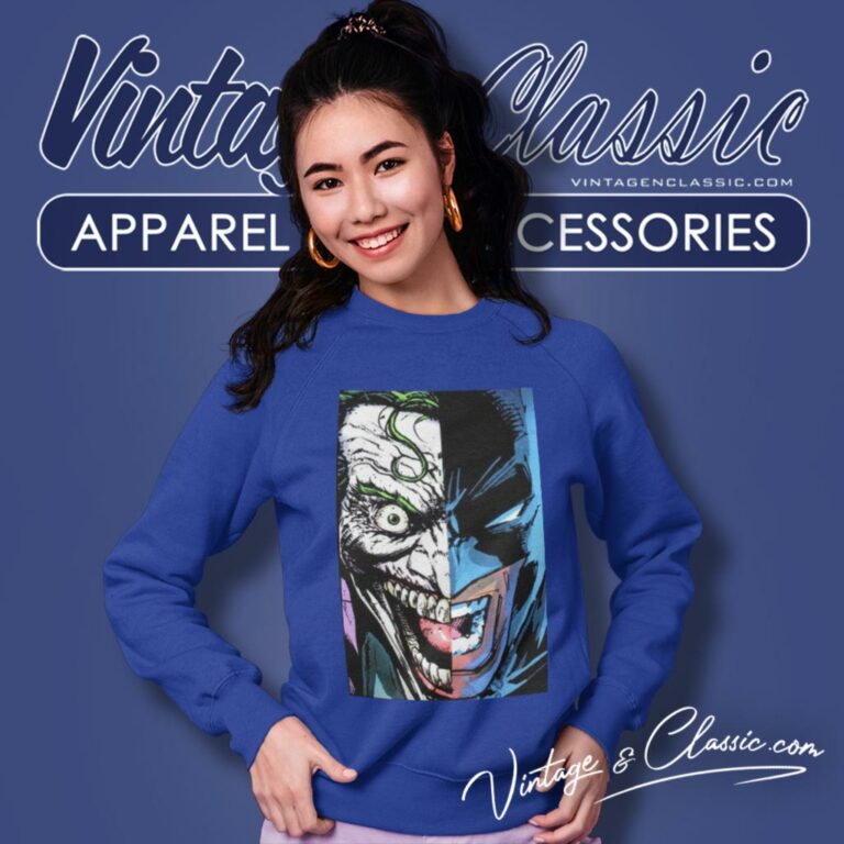 Batman Joker Half Face Sweatshirt Batman Joker Half Face Sweatshirt
