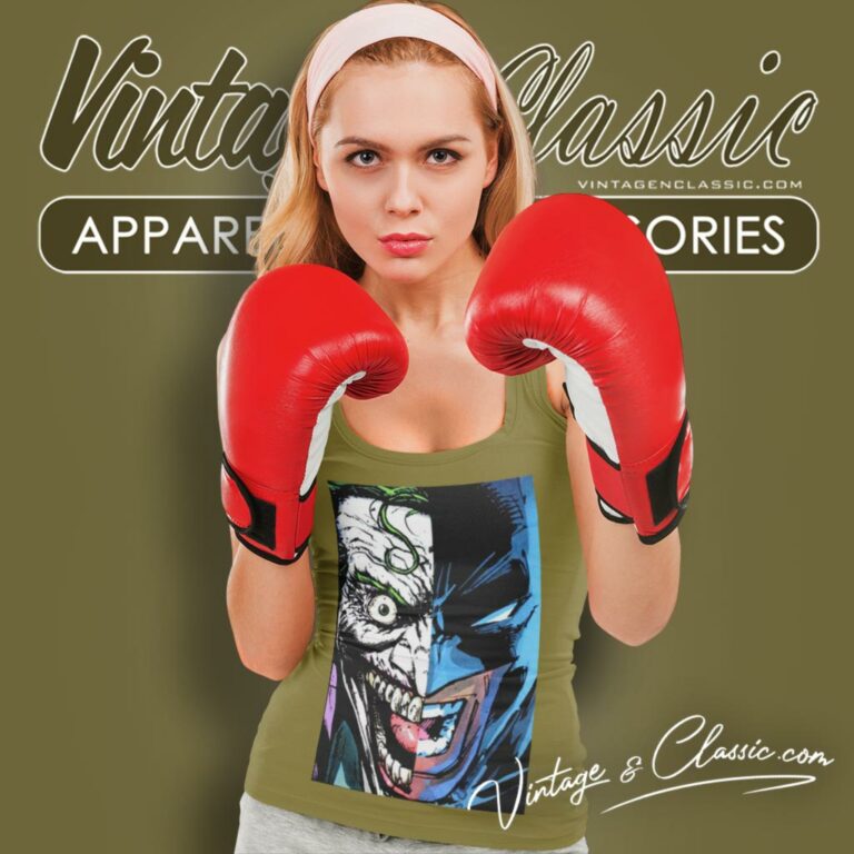 Batman Joker Half Face Tank Top Racerback Batman Joker Half Face Tank Top Racerback