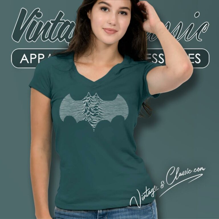Batman Joy Division V Neck TShirt Batman Joy Division V Neck TShirt