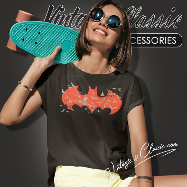 Batman Red Logo Women T Shirt Batman Red Logo Women T Shirt